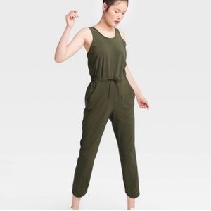 Green jumpsuit